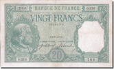 Frankreich 20 Francs Geldschein, 20 F 1916-1919 ''Bayard'', 1916-08-09 -