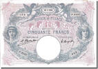 Frankreich 50 Francs Geldschein, 50 F 1889-1927 ''Bleu et Rose'' -