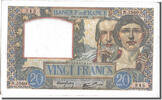 Frankreich 20 Francs Geldschein, 20 F 1939-1942 ''Science et Travail'' -
