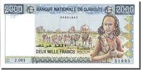 Dschibuti 2000 Francs Geldschein, UNZ -