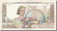 Frankreich 10,000 Francs Geldschein, 10 000 F 1945-1956 ''Génie Français'' -
