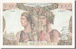 Frankreich 5000 Francs Geldschein, 5 000 F 1949-1957 ''Terre et Mer'' -