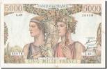 Frankreich 5000 Francs Geldschein, 5 000 F 1949-1957 ''Terre et Mer'' -