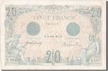 Frankreich 20 Francs Geldschein, 20 F 1905-1913 ''Bleu'', 1913-01-16 -
