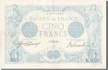 Frankreich 5 Francs Geldschein, 5 F 1912-1917 ''Bleu'', 1915-07-08, SS+ -