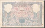 Frankreich 100 Francs Geldschein, 100 F 1888-1909 ''Bleu et Rose'' -