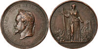 Frankreich Medaille 1867 Napoléon III, Visite de la Chambre de Commerce de Lille SS+