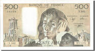 Frankreich 500 Francs Geldschein, 500 F 1968-1993 ''Pascal'' -