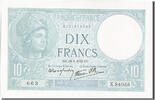 Frankreich 10 Francs Geldschein, 10 F 1916-1942 ''Minerve'', 1941-01-16 -
