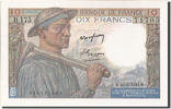 Frankreich 10 Francs Geldschein, 10 F 1941-1949 ''Mineur'', 1949-03-10 -