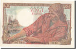Frankreich 20 Francs Geldschein, 20 F 1942-1950 ''Pêcheur'' -