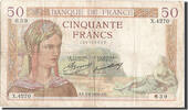 Frankreich 50 Francs Geldschein, 50 F 1934-1940 ''Cérès'', 1936-05-07 -