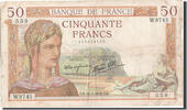 Frankreich 50 Francs Geldschein, 50 F 1934-1940 ''Cérès'', 1939-02-16 -
