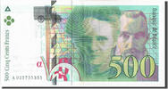 Frankreich 500 Francs Geldschein, 500 F 1994-2000 ''Pierre et Marie Curie'' -