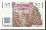 Frankreich 50 Francs Geldschein, 50 F 1946-1951 ''Le Verrier'' -
