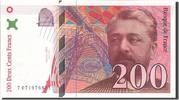 Frankreich 200 Francs Geldschein, 200 F 1995-1999 ''Eiffel'', UNZ -
