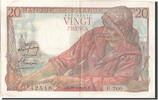 Frankreich 20 Francs Geldschein, 20 F 1942-1950 ''Pêcheur'' -