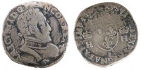 Frankreich Teston Münze, Bayonne, S, Silber, Sombart:4592 -