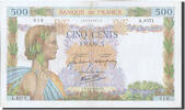 Frankreich 500 Francs Geldschein, 500 F 1940-1944 ''La Paix'' -