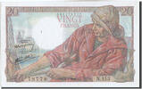 Frankreich 20 Francs Geldschein, 20 F 1942-1950 ''Pêcheur'' -
