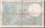 Frankreich 10 Francs Geldschein, 10 F 1916-1942 ''Minerve'', 1936-12-17 -