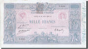 Frankreich 1000 Francs Geldschein, 1 000 F 1889-1926 ''Bleu et Rose'' -