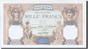 Frankreich 1000 Francs Geldschein, 1 000 F 1927-1940 ''Cérès et Mercure'' -