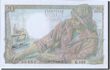 Frankreich 20 Francs Geldschein, 20 F 1942-1950 ''Pêcheur'' -