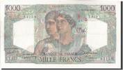 Frankreich 1000 Francs Geldschein, 1 000 F 1945-1950 ''Minerve et Hercule'' -