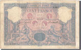 Frankreich 100 Francs Bleu et Rose, 1889-12-16, R.687, PMG -
