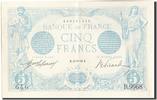Frankreich 5 Francs Geldschein, 5 F 1912-1917 ''Bleu'', 1916-01-24, VZ+ -