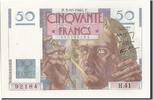 Frankreich 50 Francs Geldschein, 50 F 1946-1951 ''Le Verrier'' -