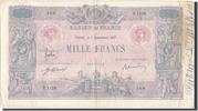 Frankreich 1000 Francs Geldschein, 1 000 F 1889-1926 ''Bleu et Rose'' -