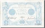 Frankreich 5 Francs Geldschein, 5 F 1912-1917 ''Bleu'', 1916-10-13, VZ -