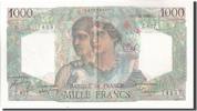Frankreich 1000 Francs Geldschein, 1 000 F 1945-1950 ''Minerve et Hercule'' -