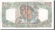 Frankreich 1000 Francs Geldschein, 1 000 F 1945-1950 ''Minerve et Hercule'' -