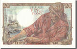 Frankreich 20 Francs Geldschein, 20 F 1942-1950 ''Pêcheur'' -