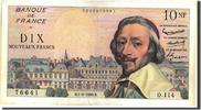 Frankreich 10 Nouveaux Francs Geldschein, 10 NF 1959-1963 ''Richelieu'' -