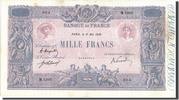 Frankreich 1000 Francs Geldschein, 1 000 F 1889-1926 ''Bleu et Rose'' -
