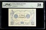 Frankreich 5 Francs Noir, 1872-01-11, D.98, PMG -
