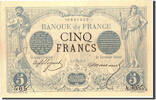 Frankreich 5 Francs Geldschein, 5 F 1871-1874 ''Noir'', 1873-09-04, SS+ -