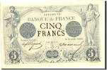 Frankreich 5 Francs Geldschein, 5 F 1871-1874 ''Noir'', 1873-05-16, VZ+ -