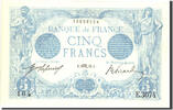 Frankreich 5 Francs Bleu, 1913-10-03, E.3074, PMG -