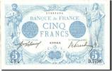 Frankreich 5 Francs Geldschein, 5 F 1912-1917 ''Bleu'', 1913-01-03, VZ -