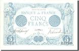 Frankreich 5 Francs Geldschein, 5 F 1912-1917 ''Bleu'', 1916-04-11, VZ+ -