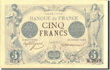 Frankreich 5 Francs Geldschein, 5 F 1871-1874 ''Noir'', 1873-07-10, VZ+ -