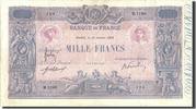 Frankreich 1000 Francs Geldschein, 1 000 F 1889-1926 ''Bleu et Rose'' -