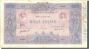 Frankreich 1000 Francs Geldschein, 1 000 F 1889-1926 ''Bleu et Rose'' -