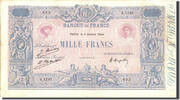 Frankreich 1000 Francs Geldschein, 1 000 F 1889-1926 ''Bleu et Rose'' -