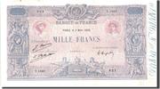 Frankreich 1000 Francs Geldschein, 1 000 F 1889-1926 ''Bleu et Rose'' -